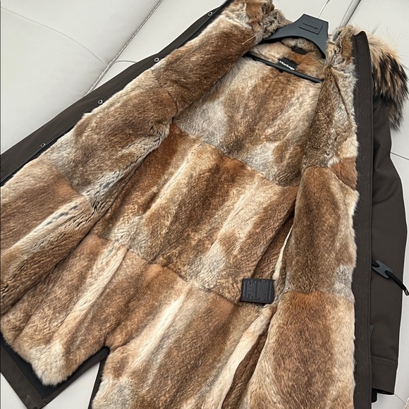BNWT - Mackage Rena Fur Parka - Army - Picture 7 of 11